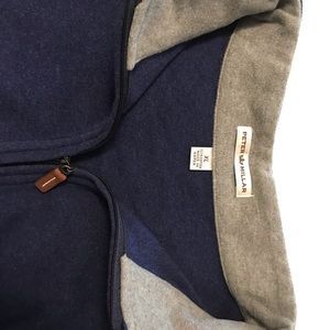 Peter Millar navy pullover 3/4 zip